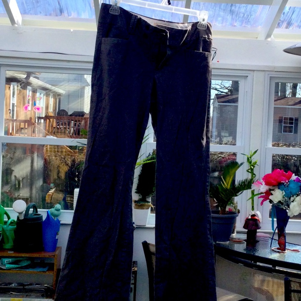 Banana Republic size 10 grey pinstripe slacks